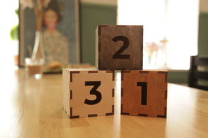Wooden Number Cube with QR Code - Image 5