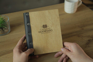 Custom Wooden A5 Menu Cover, Video - Image 1