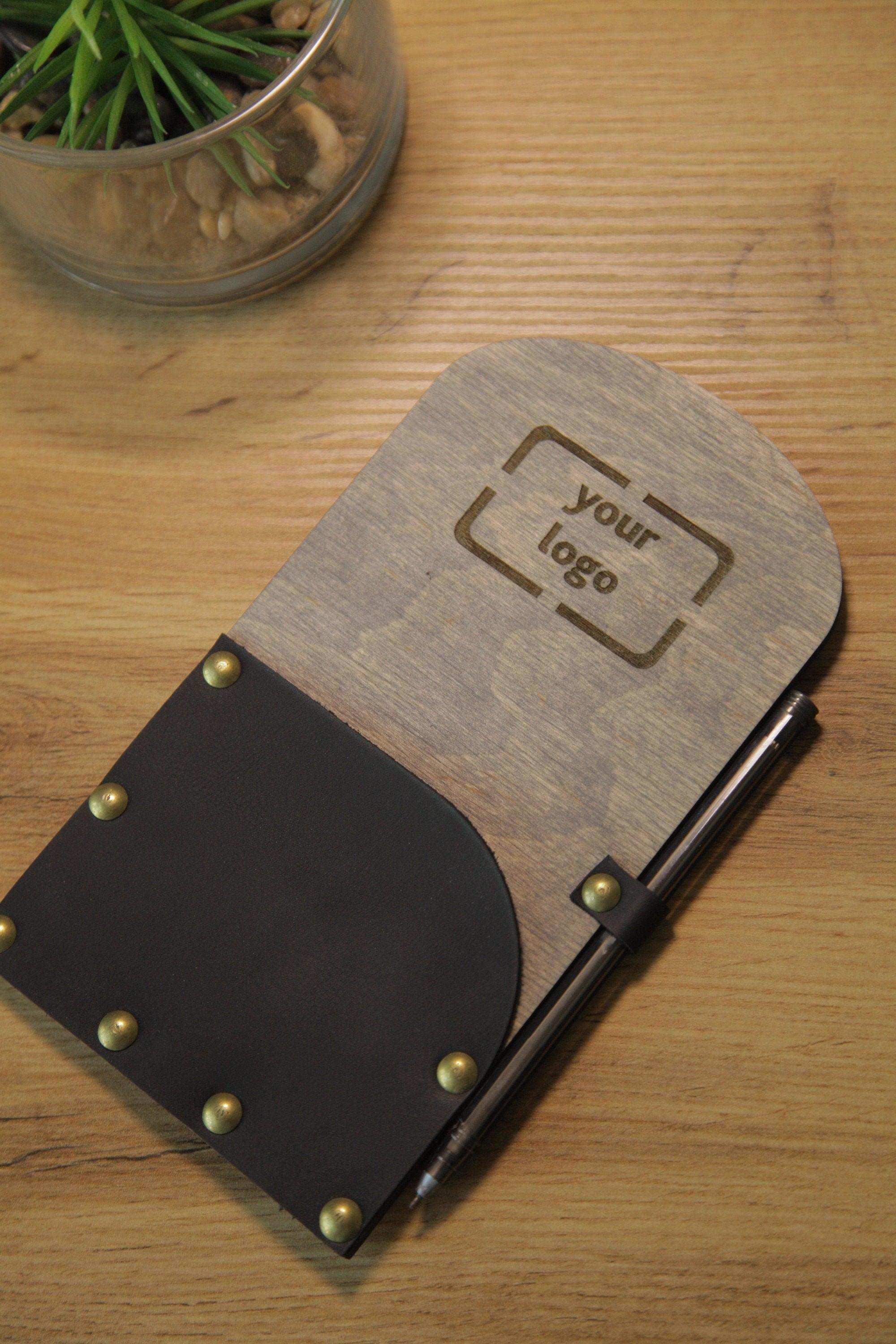 Wooden Check Presenter with Pen Holder - Image 7